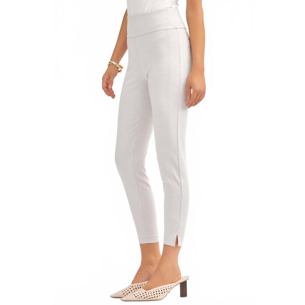 NEW DEAR SCARLETT magic high waisted skinny capri pants in pearl gray - Picture 3 of 3